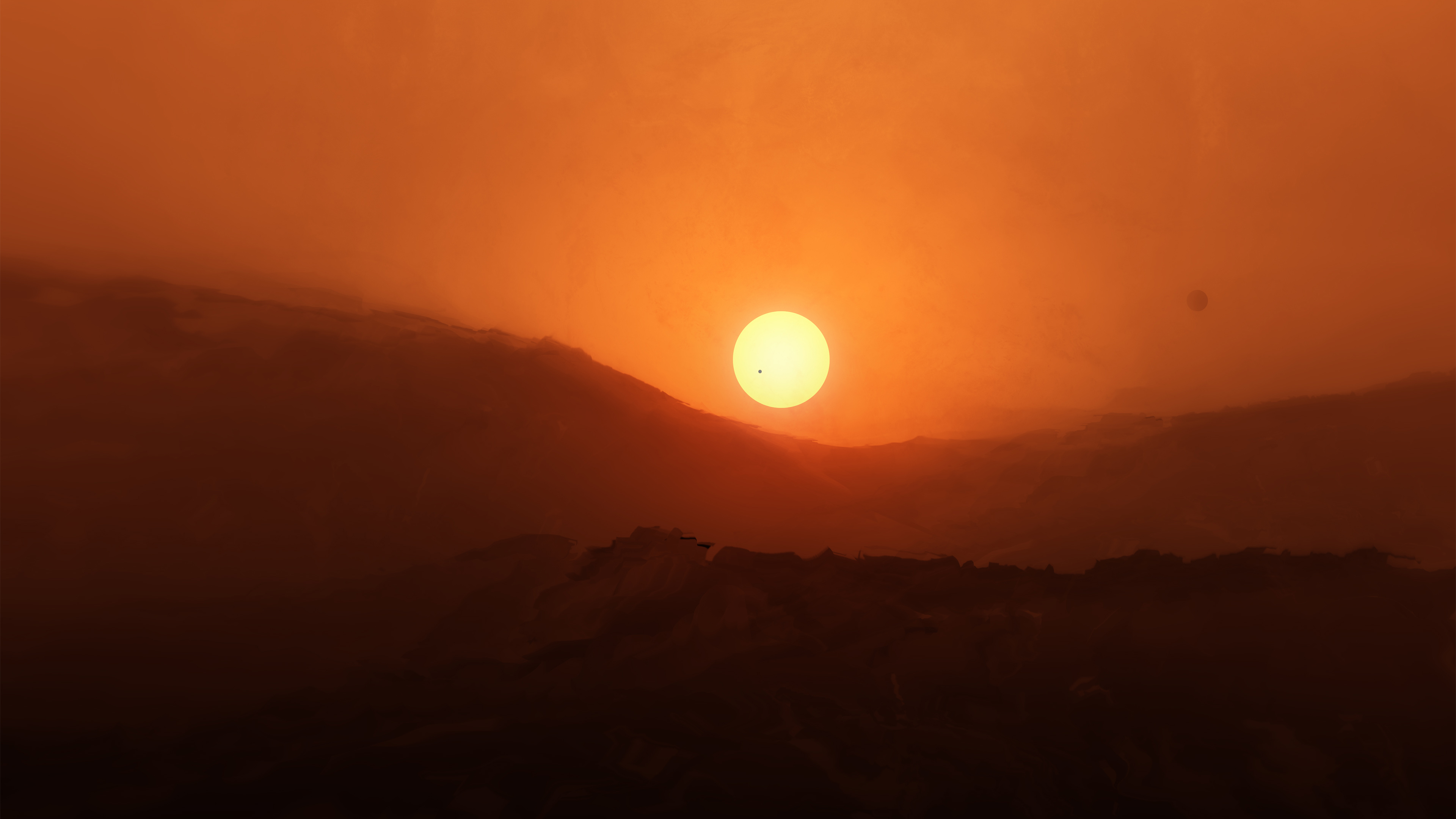 Sunrise Red Planet 4K4536215830